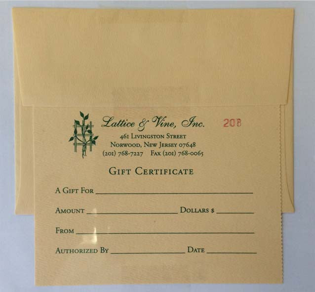 Gift Certificates